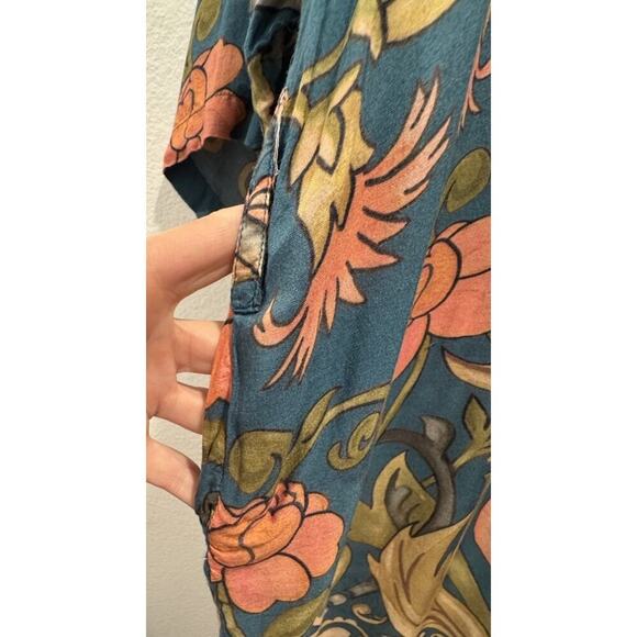 Powder UK Women’s Floral Print Kimono Wrap Colorful Festival Boho Artsy READ - Picture 7 of 16